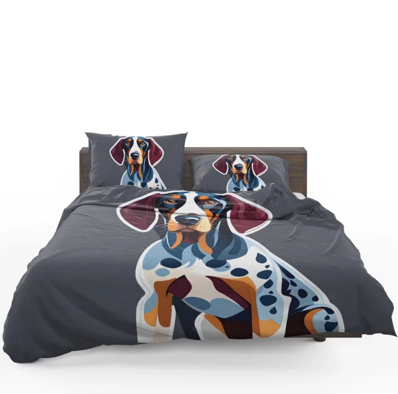 Bluetick Coonhound Dog Elegant Athlete Bedding Set 1