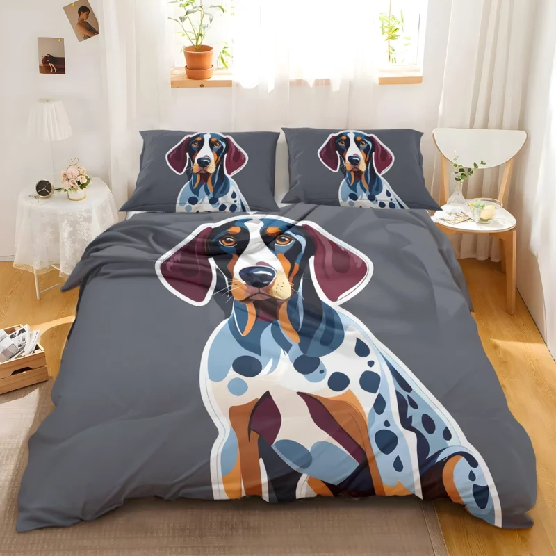 Bluetick Coonhound Dog Elegant Athlete Bedding Set 2