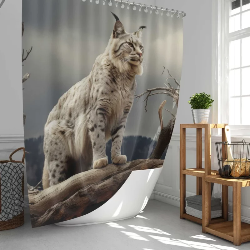 Bobcat Nature Photography Shower Curtain