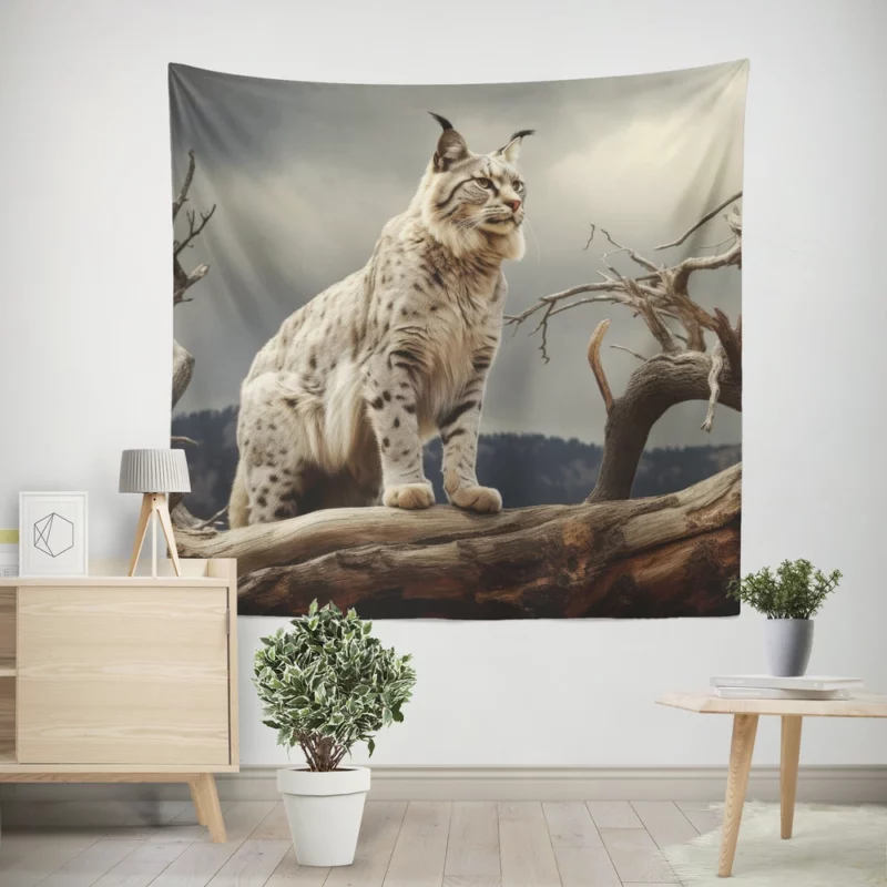 Bobcat Nature Photography Wall Tapestry