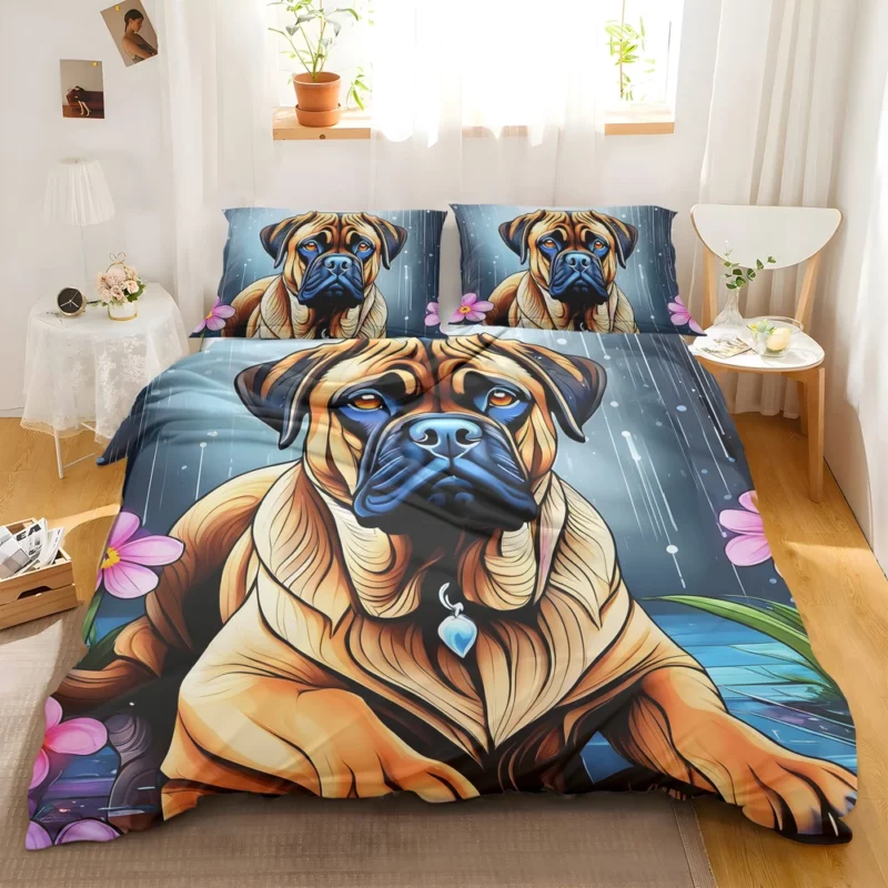 Bold Bullmastiff Canine Artistry Unleashed Bedding Set 2