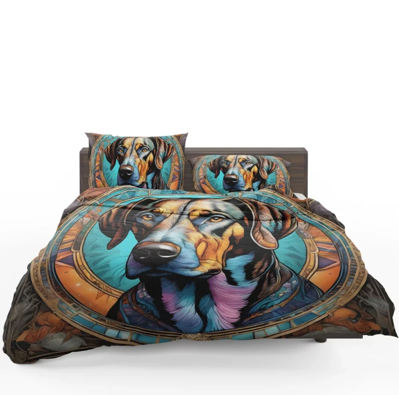 Bold and Loyal Plott Hound Bedding Set 1