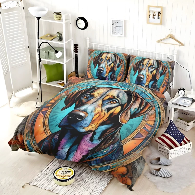 Bold and Loyal Plott Hound Bedding Set