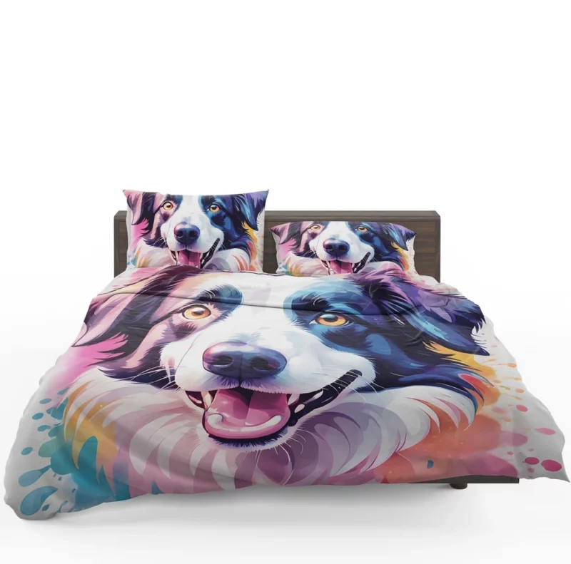 Border Collie Dog Agile Athlete Bedding Set 1