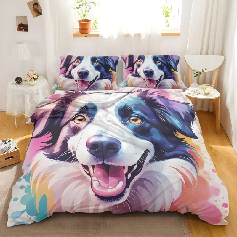 Border Collie Dog Agile Athlete Bedding Set 2