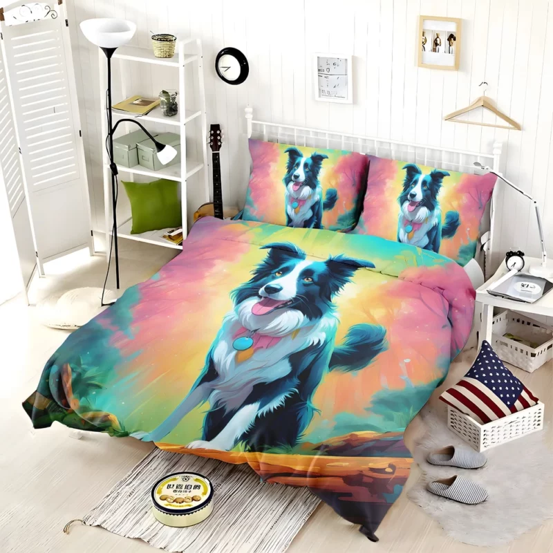 Border Collie Dog Dynamic Explorer Bedding Set