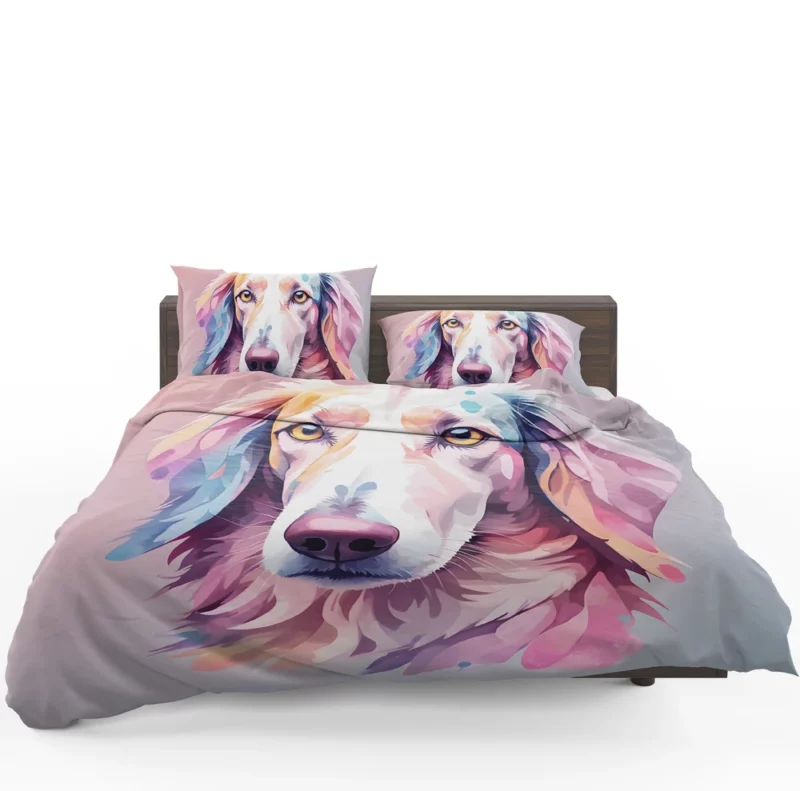 Borzoi Dog Agile Athlete Bedding Set 1