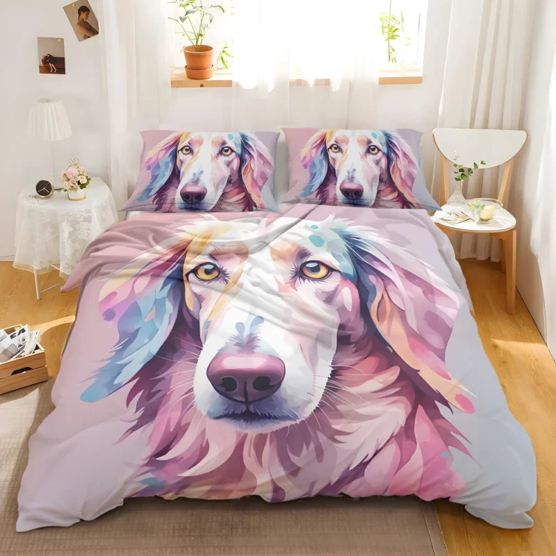 Borzoi Dog Agile Athlete Bedding Set 2