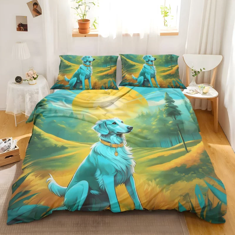 Borzoi Dog Elegant Explorer Bedding Set 2