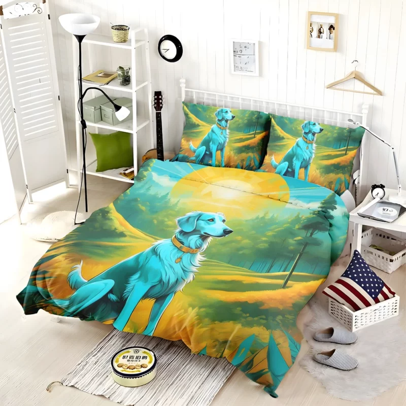 Borzoi Dog Elegant Explorer Bedding Set