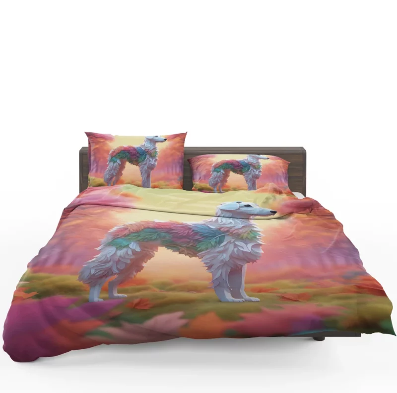 Borzoi Dog Graceful Companion Bedding Set 1