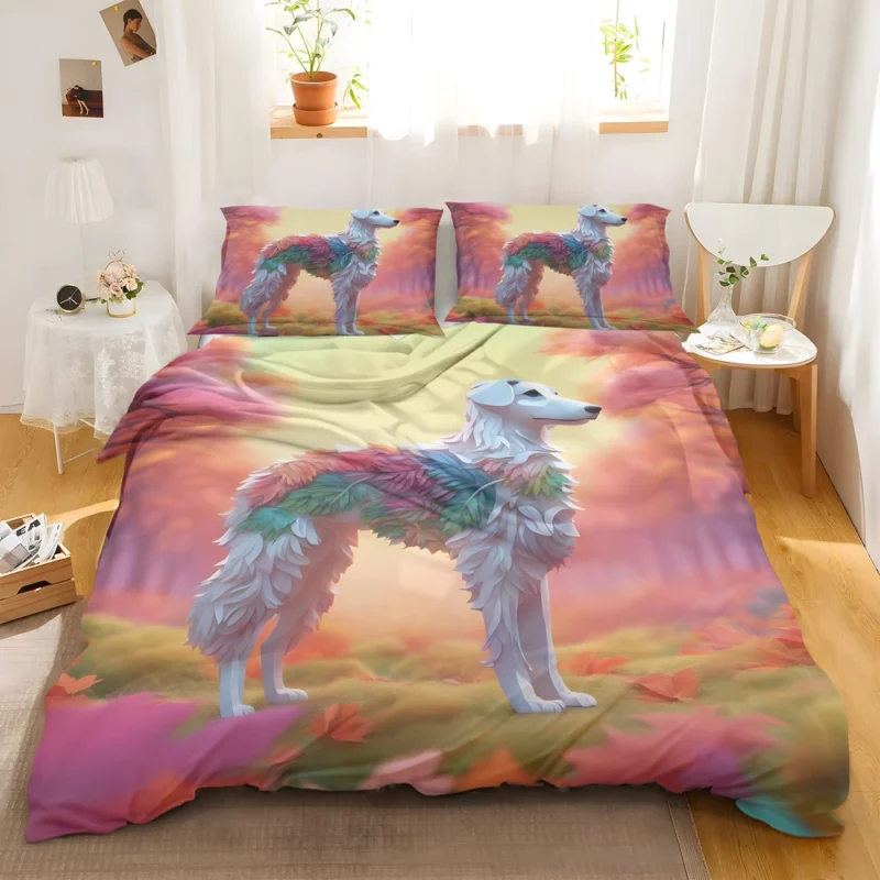 Borzoi Dog Graceful Companion Bedding Set 2