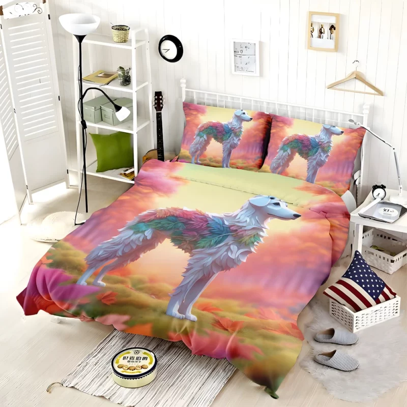 Borzoi Dog Graceful Companion Bedding Set