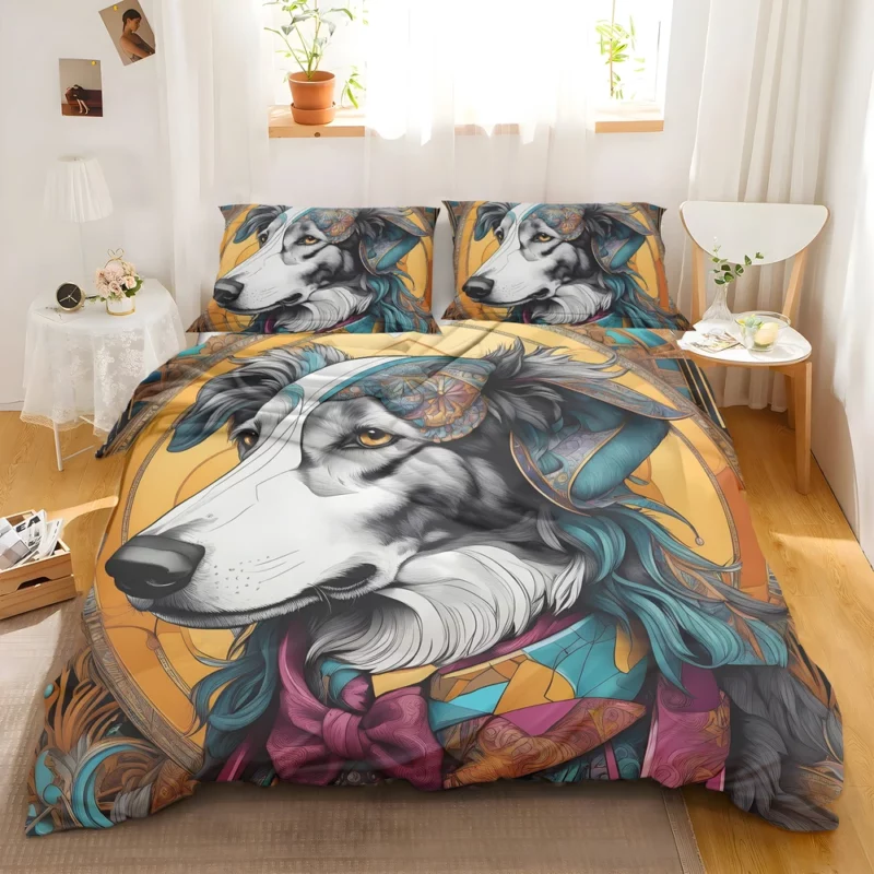 Borzoi Dog Heritage Hound Bedding Set 2