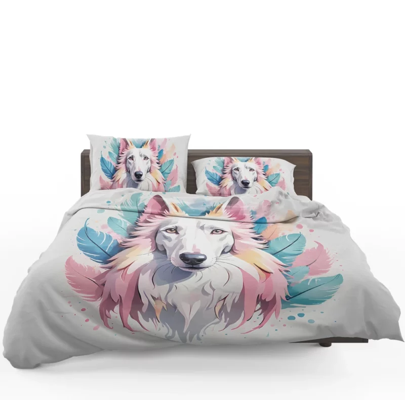 Borzoi Dog Majestic Beauty Bedding Set 1