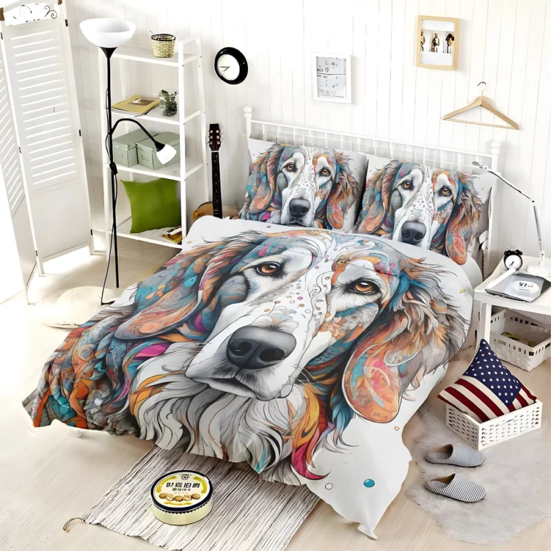 Borzoi Dog Trusty Companion Bedding Set