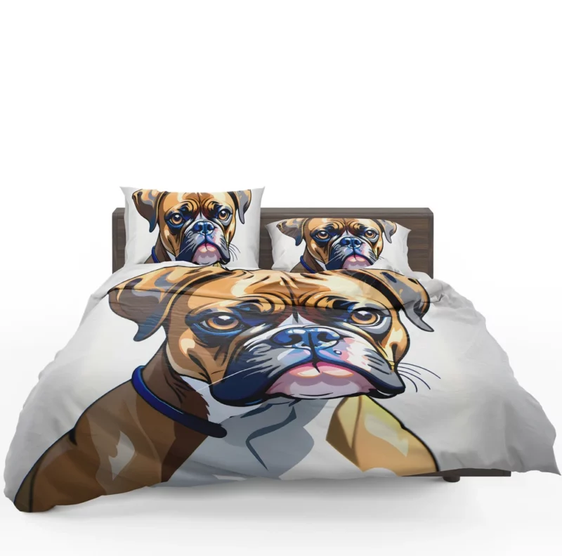 Boxer Dog Charming Defender Bedding Set 1