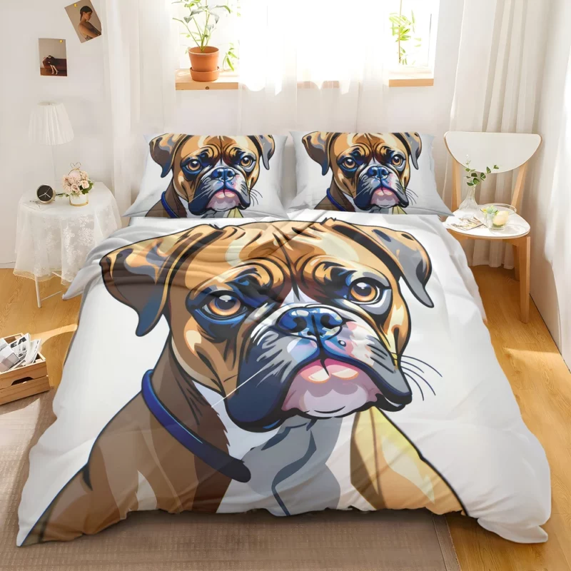 Boxer Dog Charming Defender Bedding Set 2