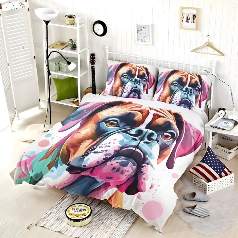 Boxer Dog Loyal Companion Bedding Set