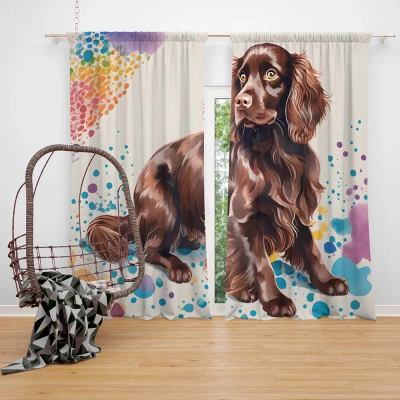 Boykin Spaniel Dog Adorable Charmer Curtain