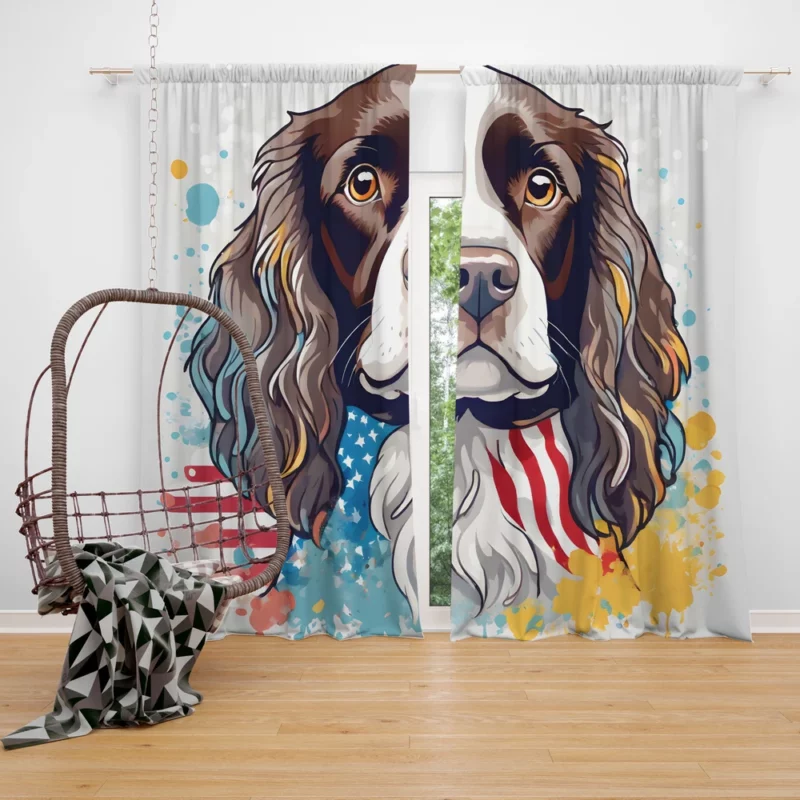 Boykin Spaniel Dog Heritage Explorer Curtain