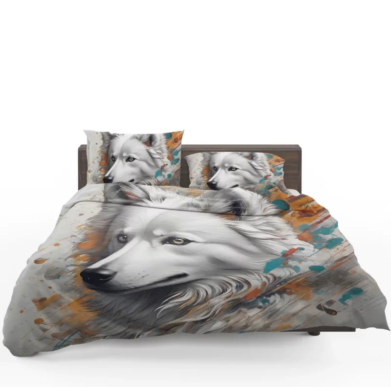 Bright-eyed Eskimo Beauty Dog Appeal Bedding Set 1