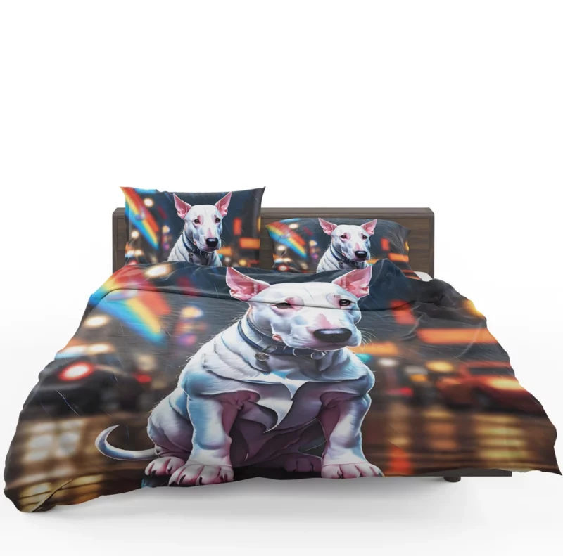 Bull Terrier Dog Dynamic Athlete Bedding Set 1