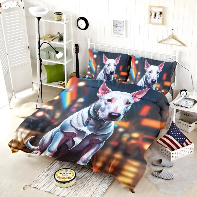 Bull Terrier Dog Dynamic Athlete Bedding Set