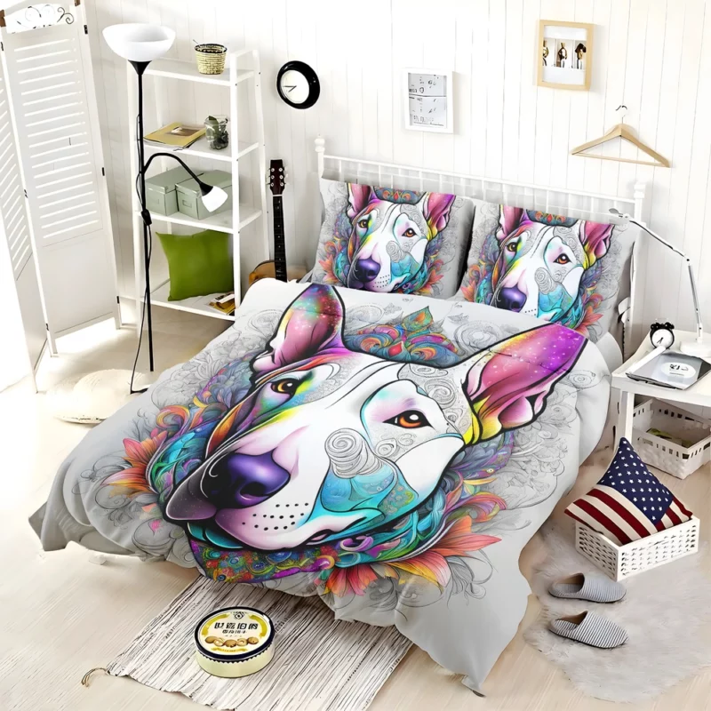 Bull Terrier Dog Elegant Explorer Bedding Set