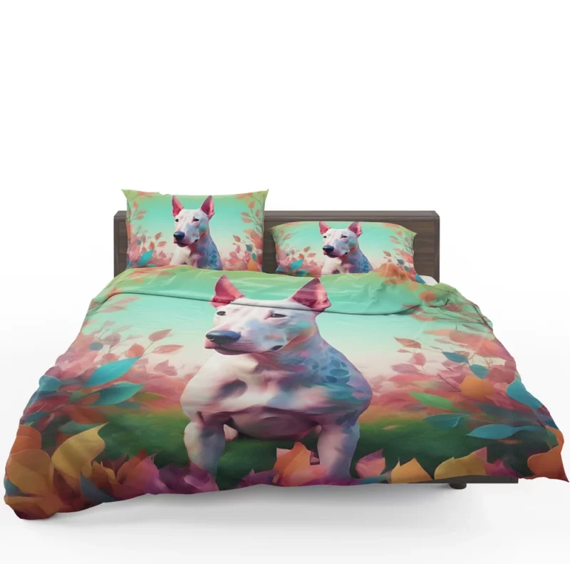 Bull Terrier Dog Energetic Companion Bedding Set 1