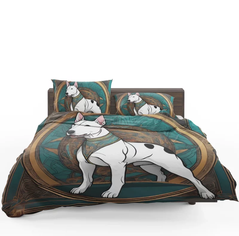 Bull Terrier Dog Graceful Companion Bedding Set 1