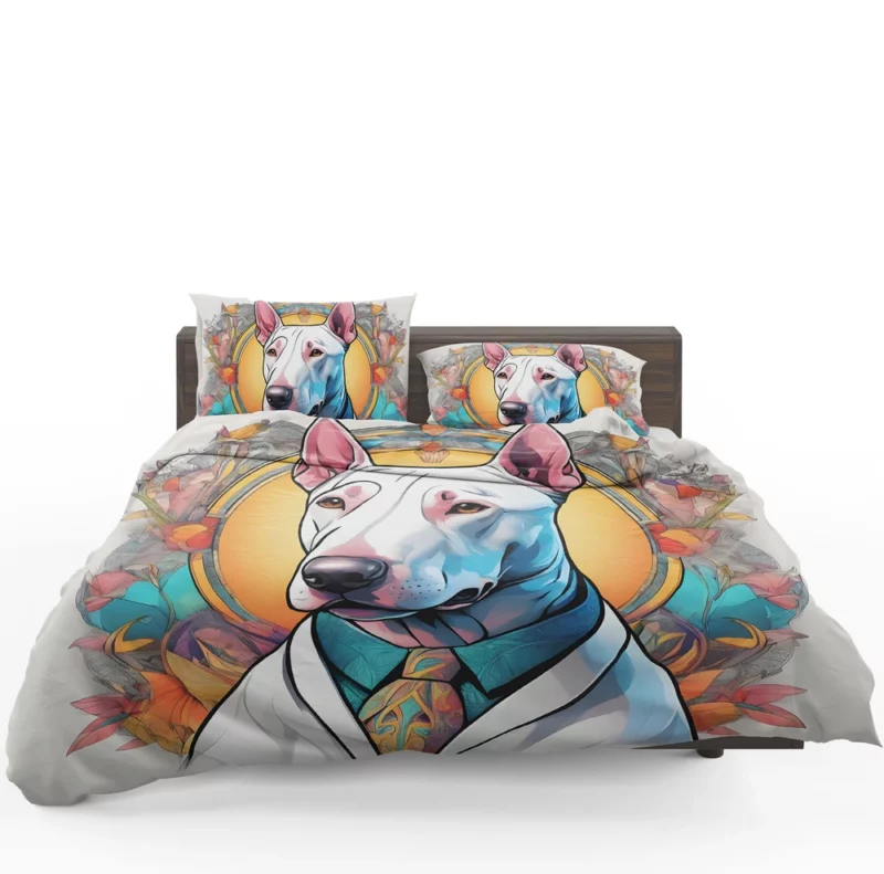 Bull Terrier Dog Sleek Athlete Bedding Set 1