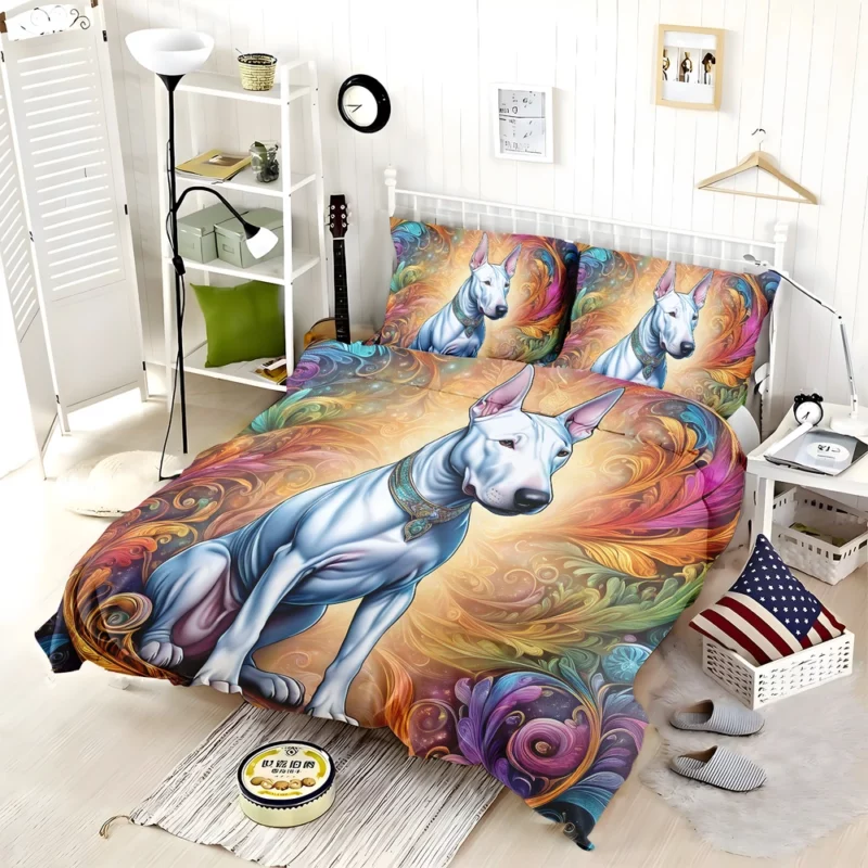 Bull Terrier Dog The Furry Philosopher Bedding Set