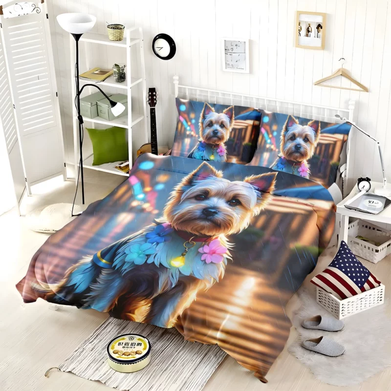 Cairn Terrier Cheerful Dog Essence Bedding Set