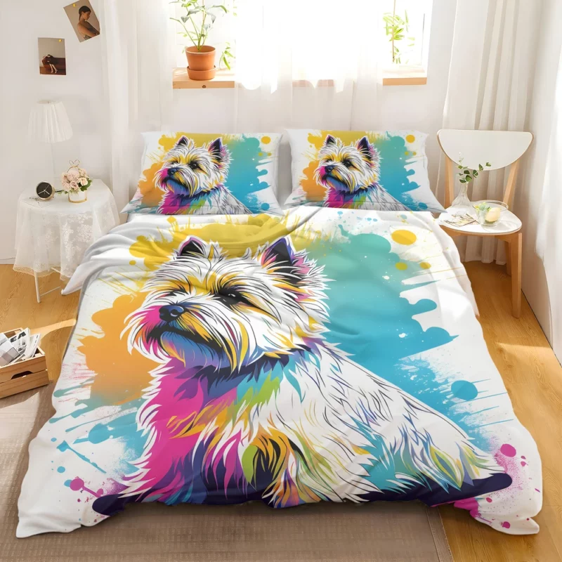 Cairn Terrier Joy Dog Happy Heart Bedding Set 2