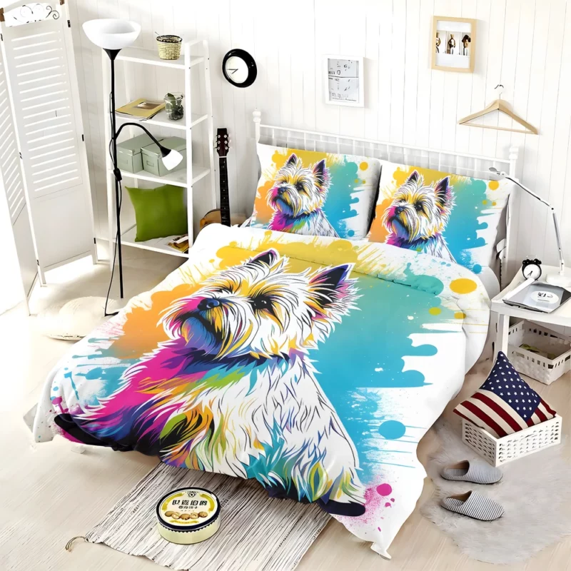 Cairn Terrier Joy Dog Happy Heart Bedding Set