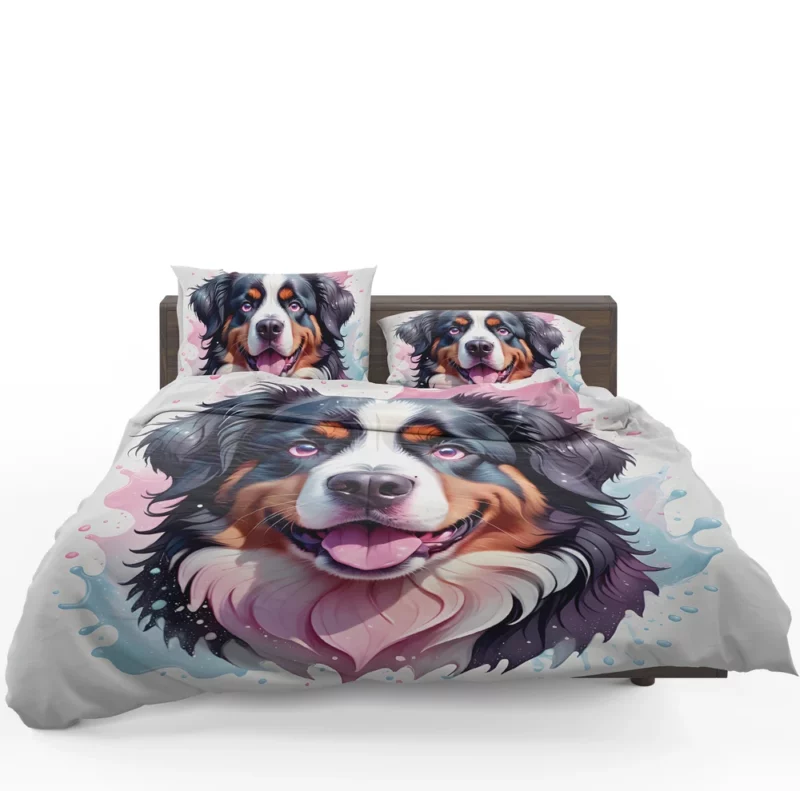 Charming Bernese Mountain Dog Enthusiast Bedding Set 1