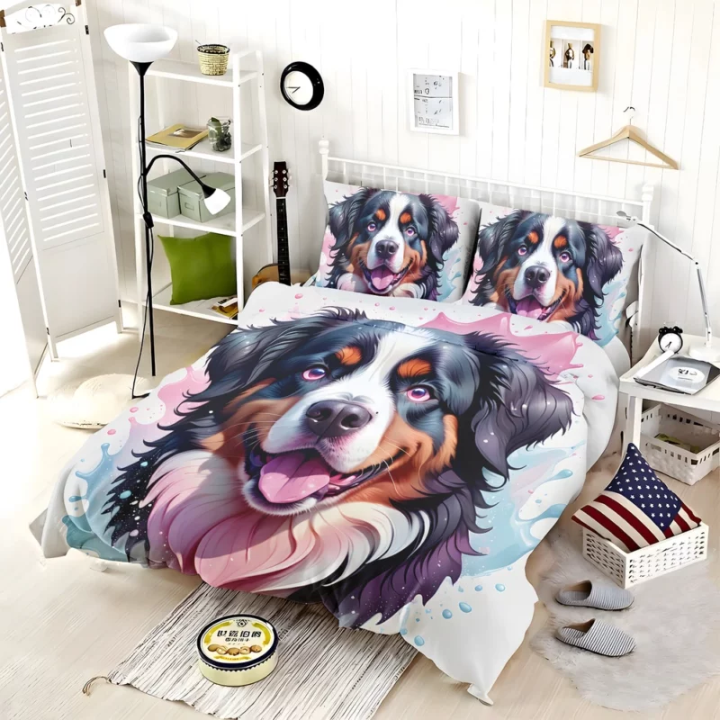 Charming Bernese Mountain Dog Enthusiast Bedding Set