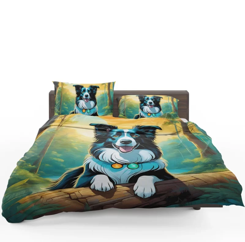 Charming Border Collie Dog Charmer Bedding Set 1