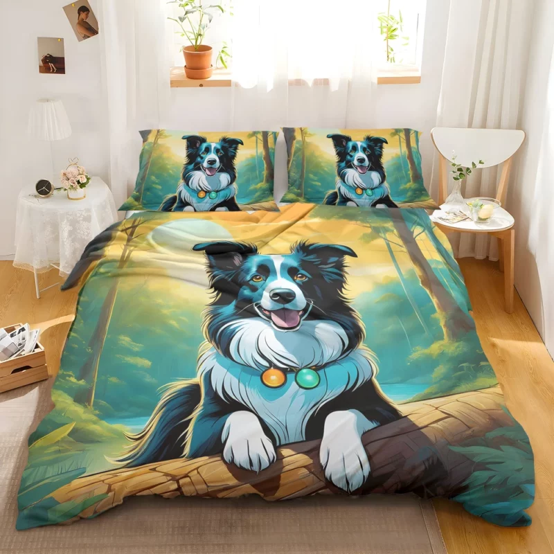 Charming Border Collie Dog Charmer Bedding Set 2