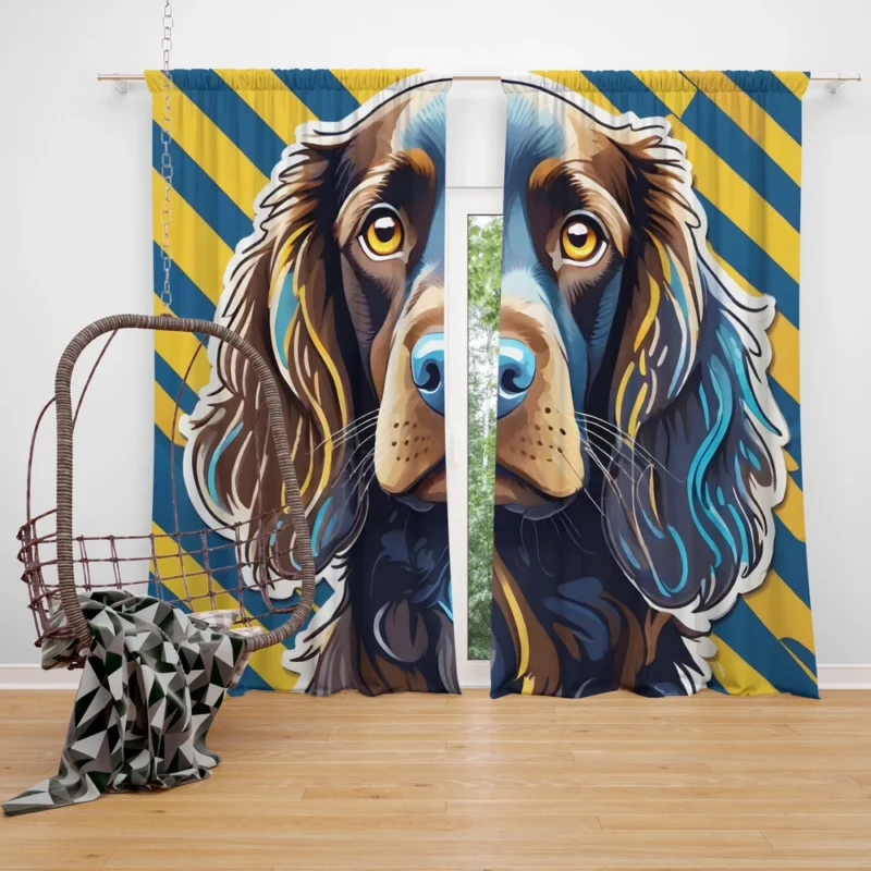 Charming Boykin Spaniel Dog Charm Curtain