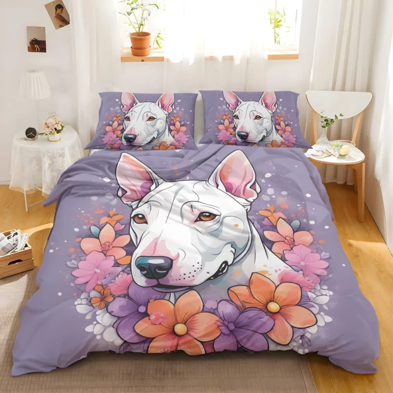 Charming Bull Terrier Dog Charm Bedding Set 2