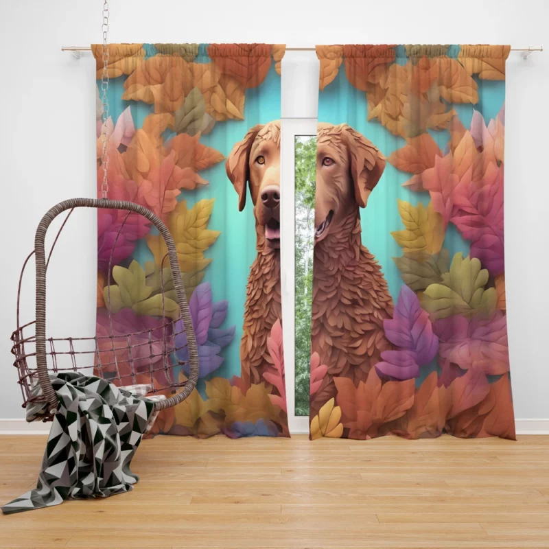 Chesapeake Bay Charm Dog Retrieving Spirit Curtain