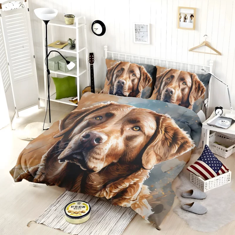 Chesapeake Bay Retriever Athletic Prowess Bedding Set