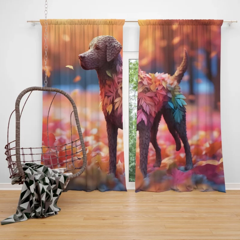 Chesapeake Bay Retriever Dog Water Enthusiast Curtain