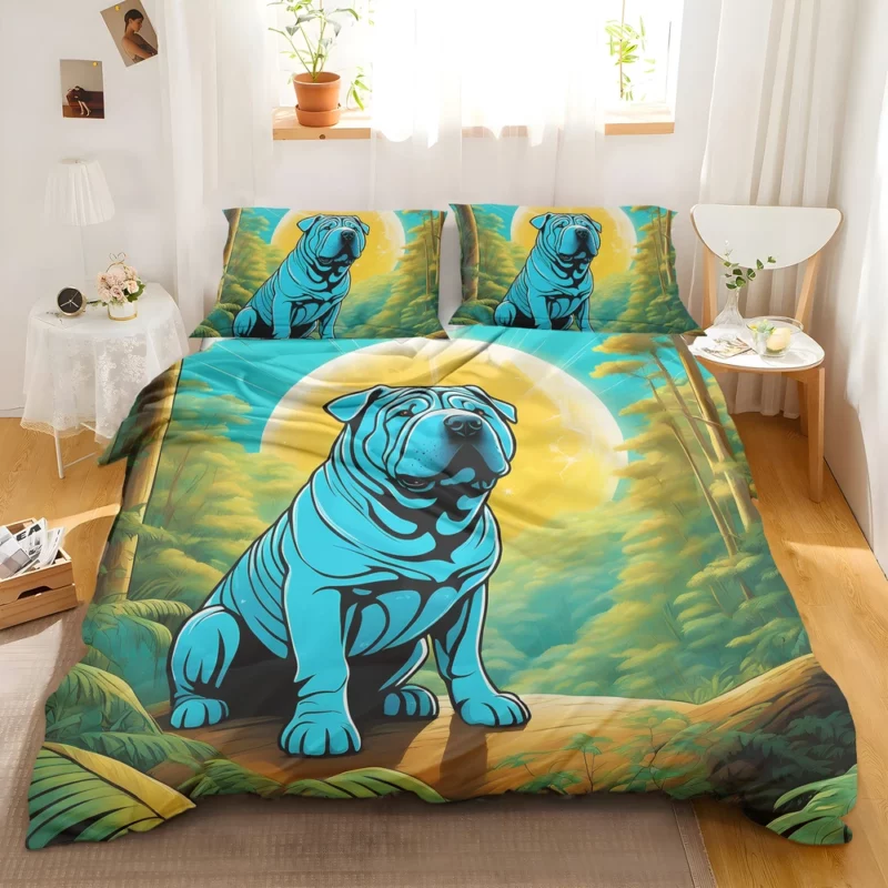 Chinese Shar-Pei Birthday Bliss Teen Delight Bedding Set 2