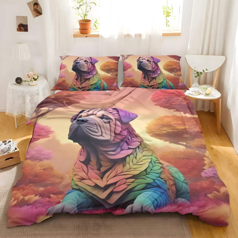 Chinese Shar-Pei Charm Teen Furry Friend Bedding Set 2