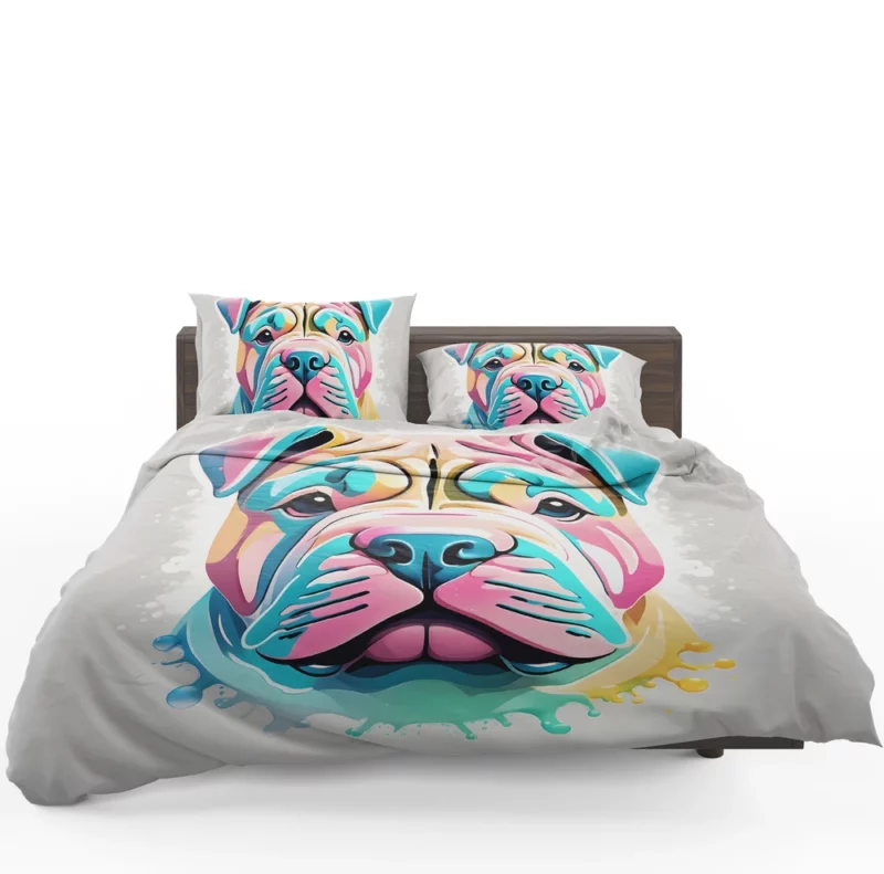 Chinese Shar-Pei Cheer Perfect Teen Gift Bedding Set 1