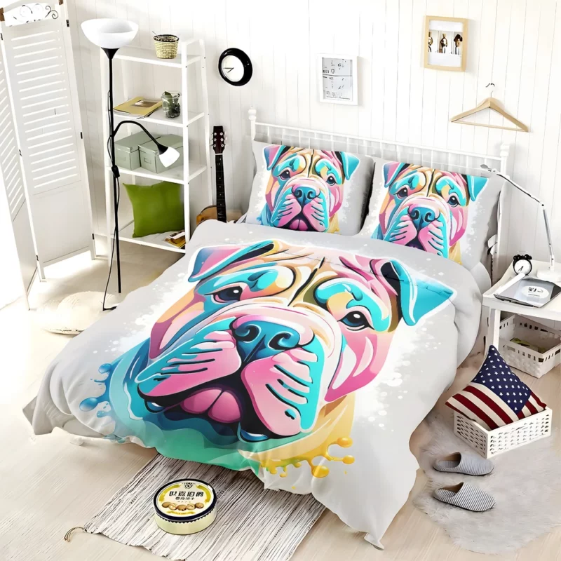 Chinese Shar-Pei Cheer Perfect Teen Gift Bedding Set