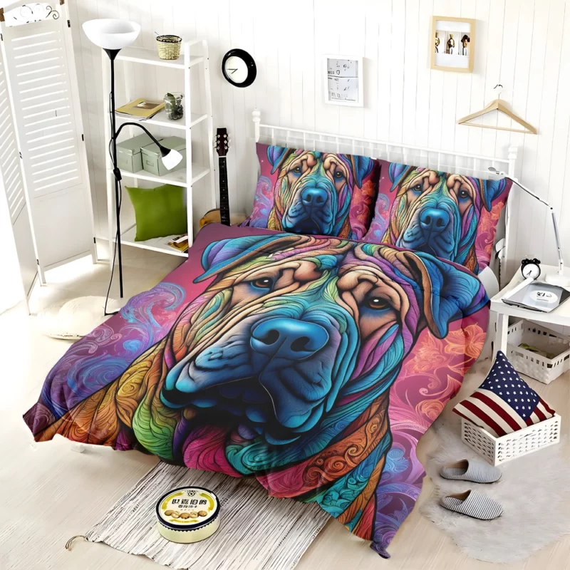 Chinese Shar-Pei Chic Teen Loyal Companion Bedding Set